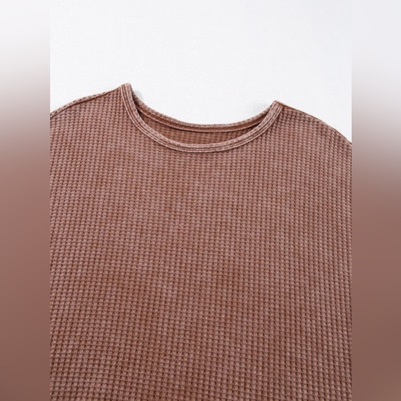 LAST ONE Waffle Fringed Sweater for Women - Picture 7 of 13